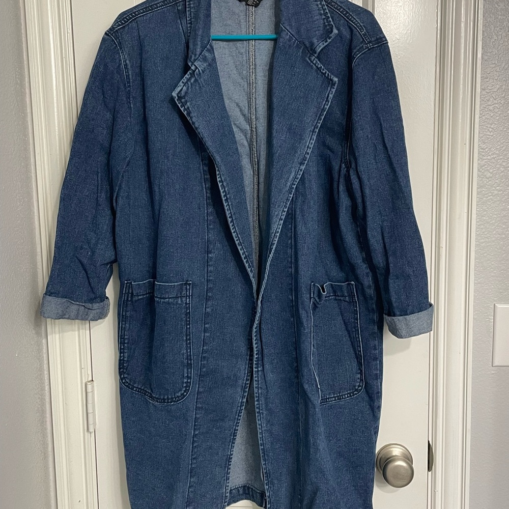 Denim Longline Jacket